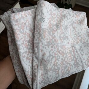 Athleta Pink and Gray Patterned Leggings